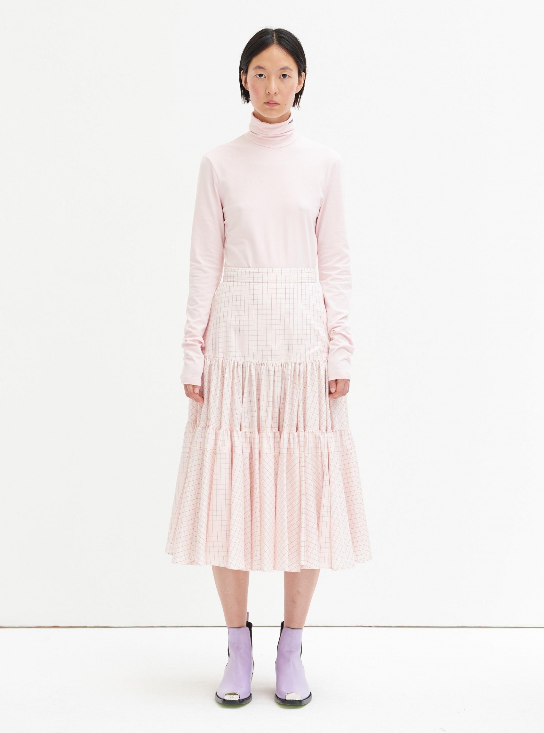Pleated silk skirt Pleated silk skirt