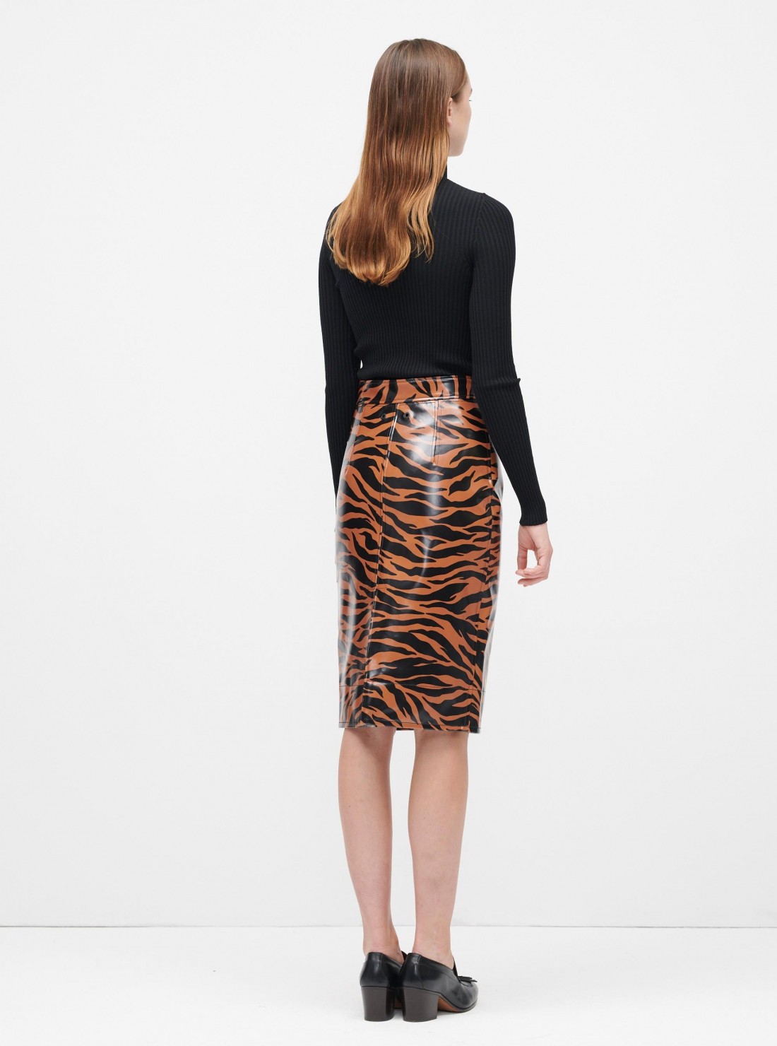 Tiger Print Pencil Skirt