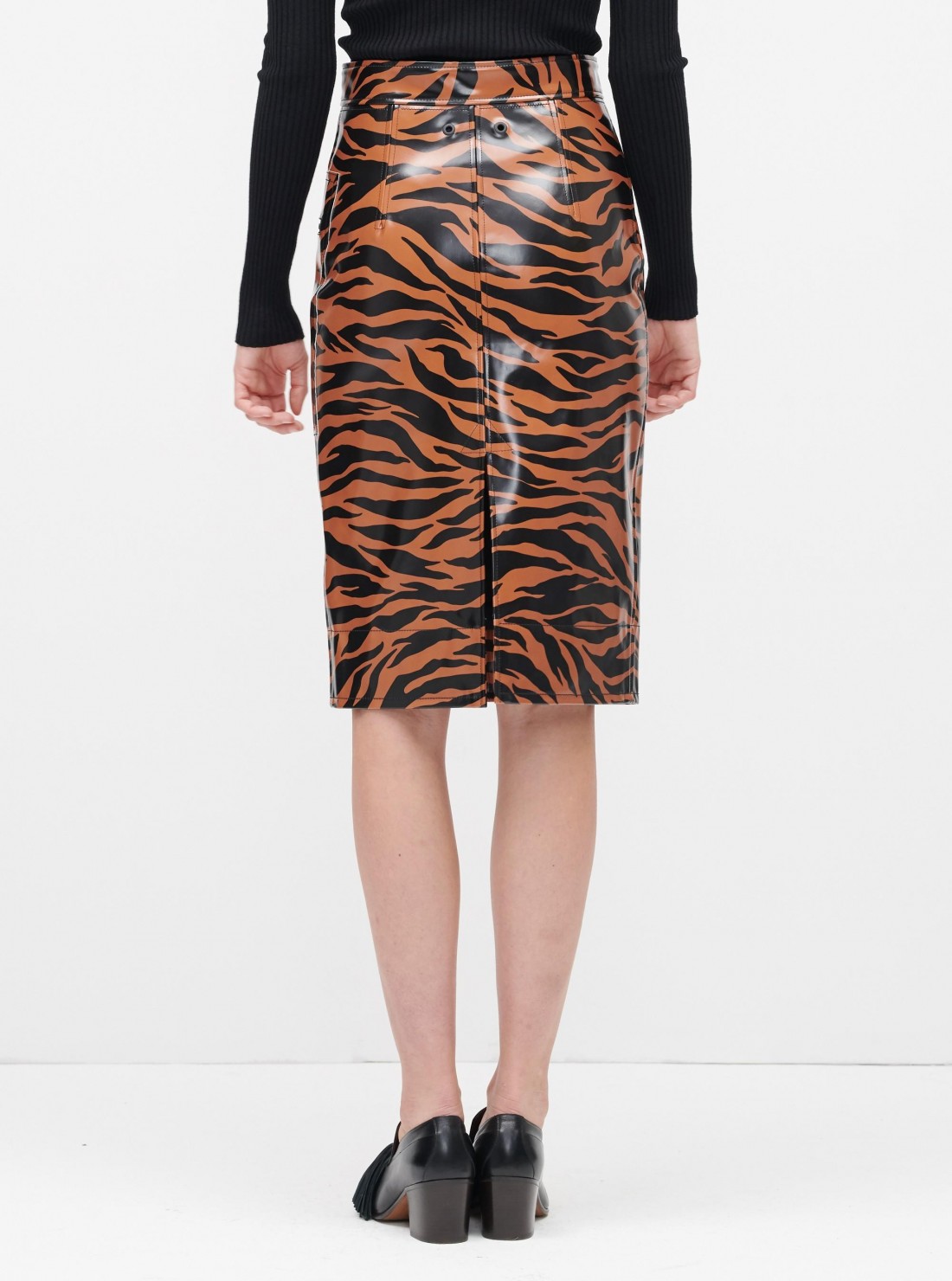 Tiger Print Pencil Skirt