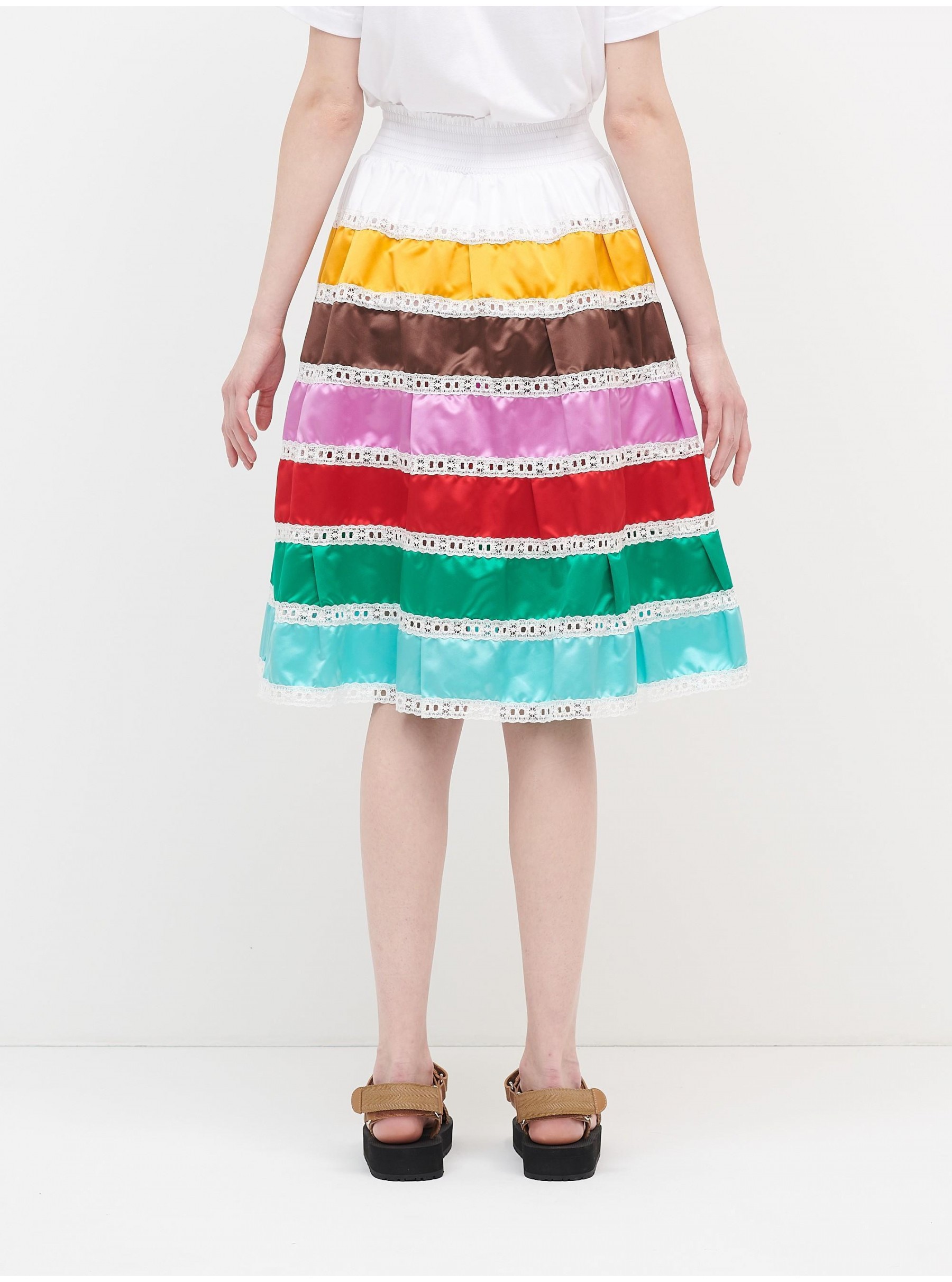 Silk and cotton skirt