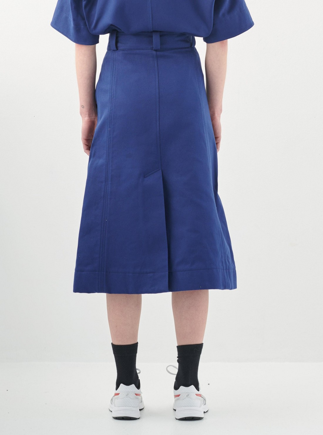Buttoned A-line Skirt