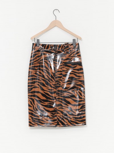 Tiger Print Pencil Skirt