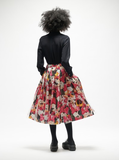 Disney Edition Mickey Mouse Transparent Layered Skirt