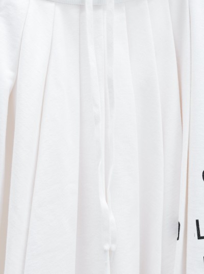 Cotton jersey pleated dress 2