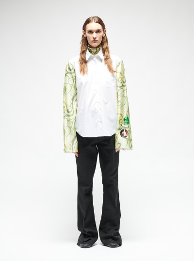 Contrasted sleeves shirt 2