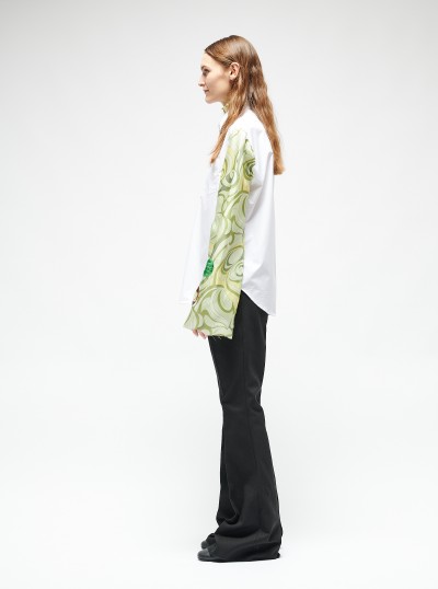 Contrasted sleeves shirt 2