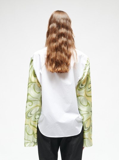 Contrasted sleeves shirt 2