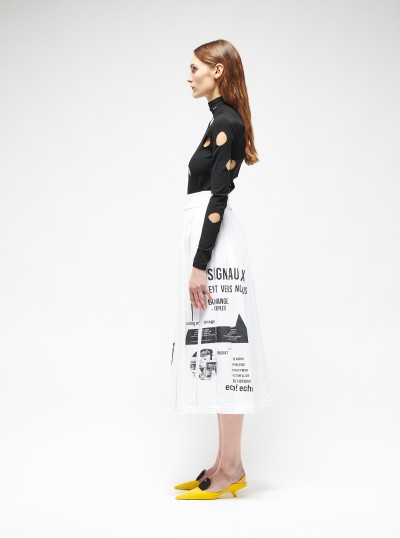 Cotton jersey pleated dress 2