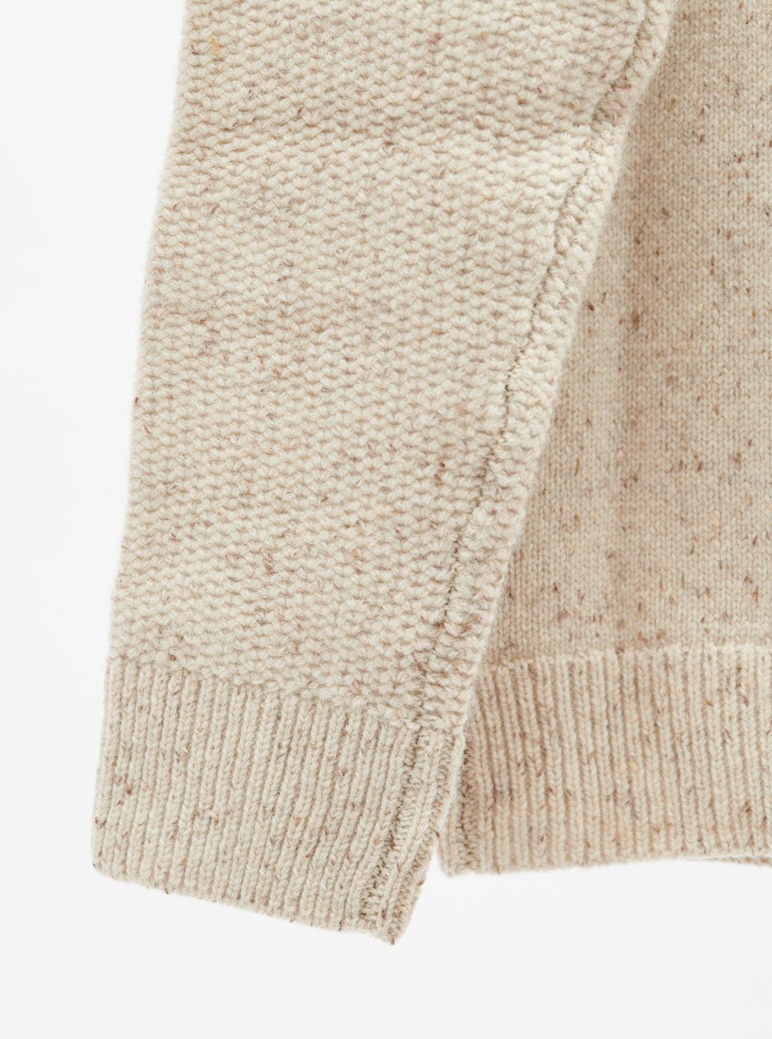 Knitted Crew-neck Cardigan