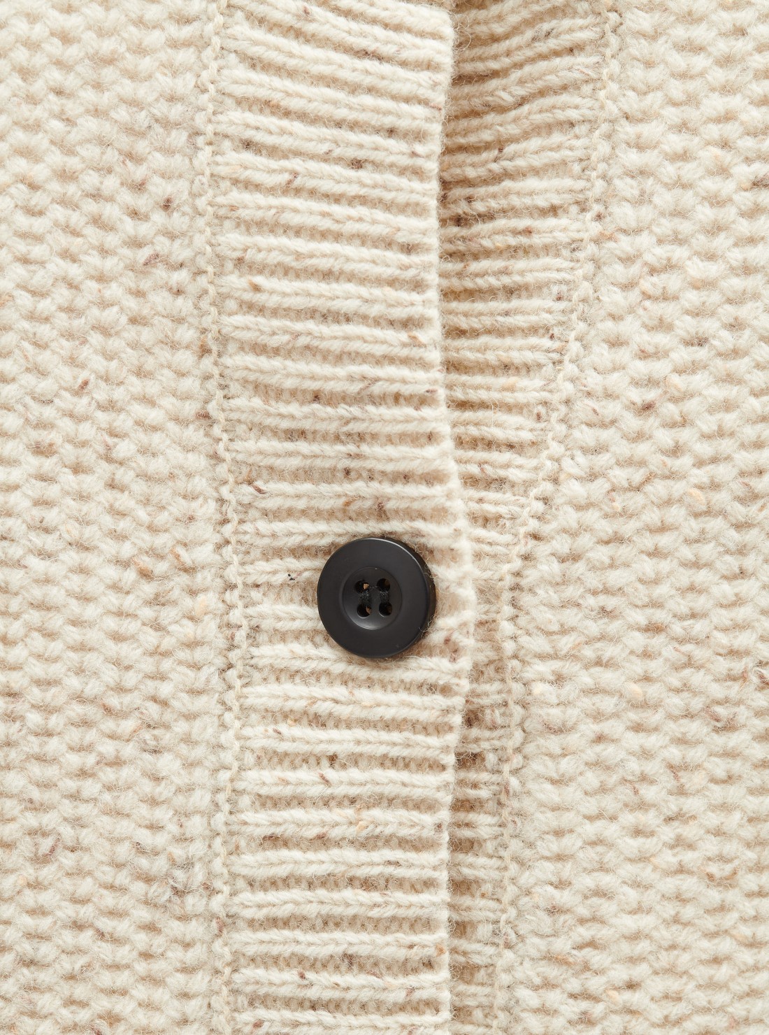 Knitted Crew-neck Cardigan