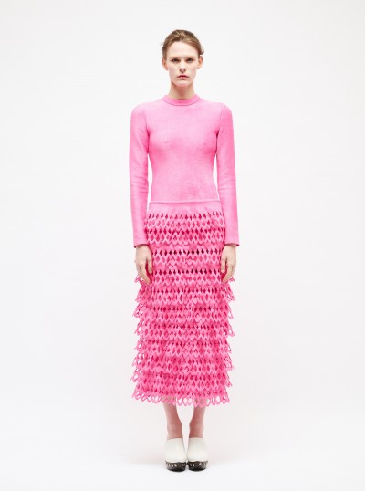 Velvet knit dress 2