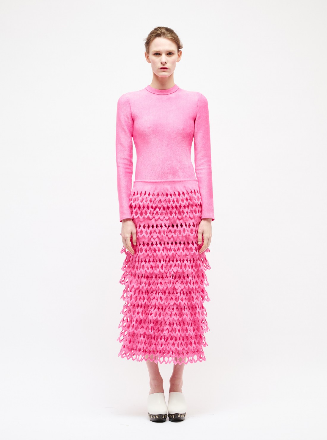 Robe en maille de velours