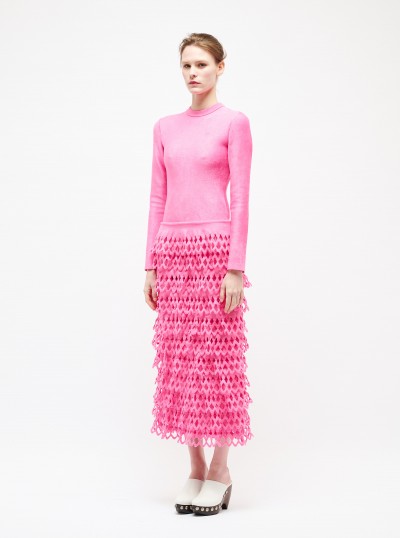 Robe en maille de velours 2
