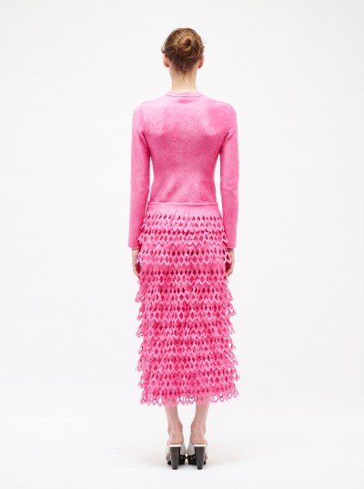 Robe en maille de velours 2