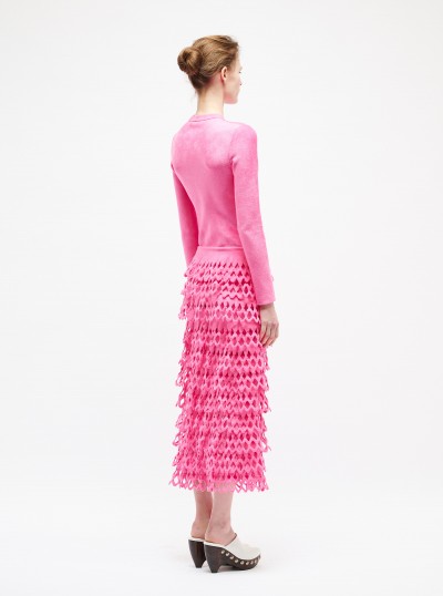 Robe en maille de velours 2
