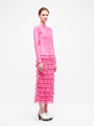 Robe en maille de velours 2