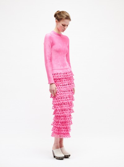 Velvet knit dress