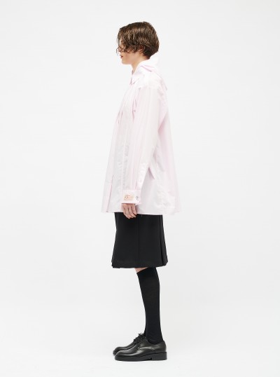 Gathered Hooded Shirt 2