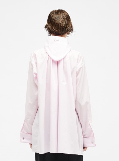 Chemise froncée à capuche 2