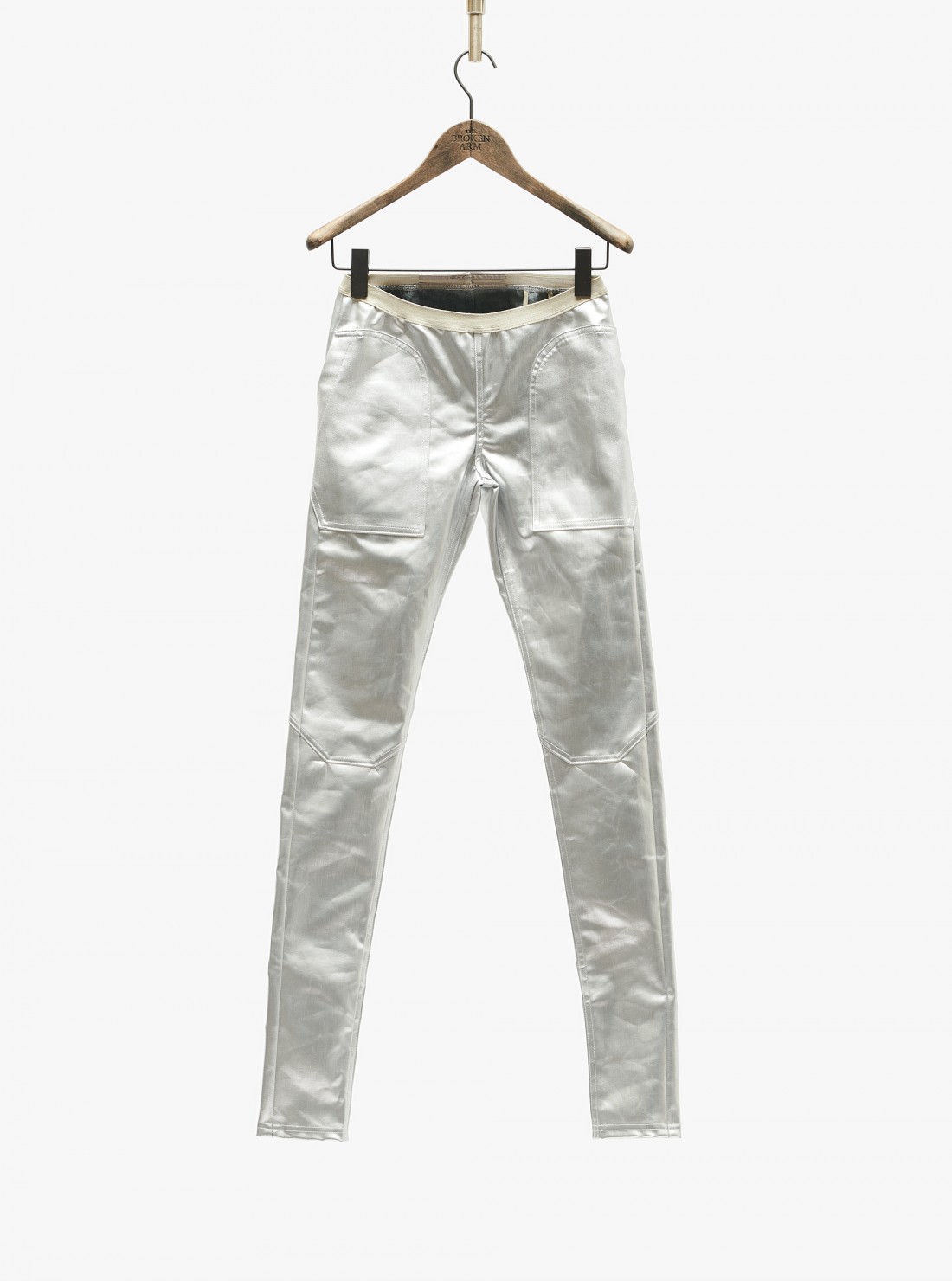 Leggings en denim enduit