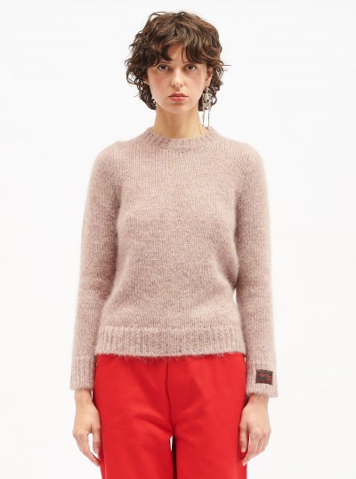 Roundneck mohair sweater