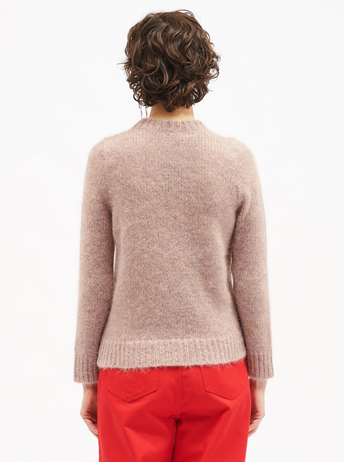 Pull col rond en mohair