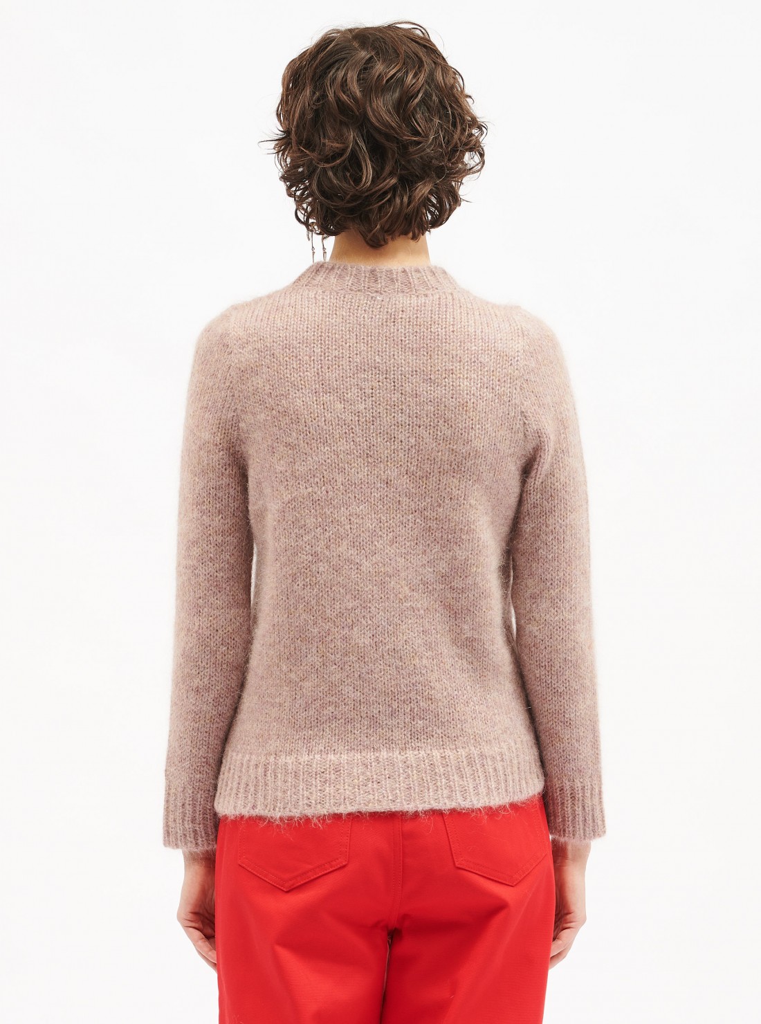 Roundneck mohair sweater