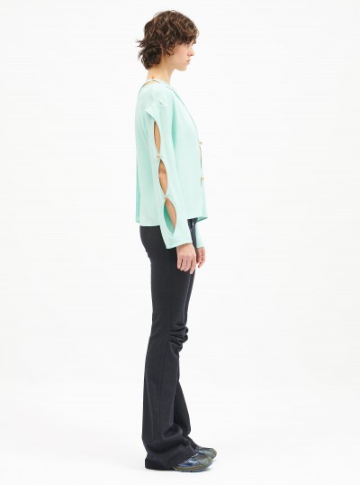 Blouse Keyhole Gem 2