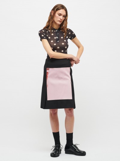 Straight panel skirt