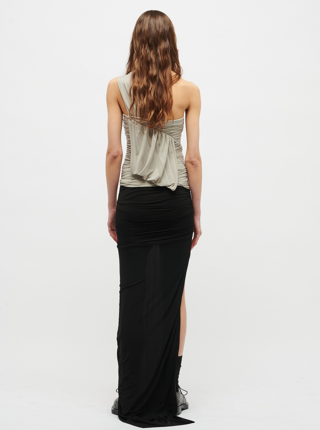 Draped asymmetrical top