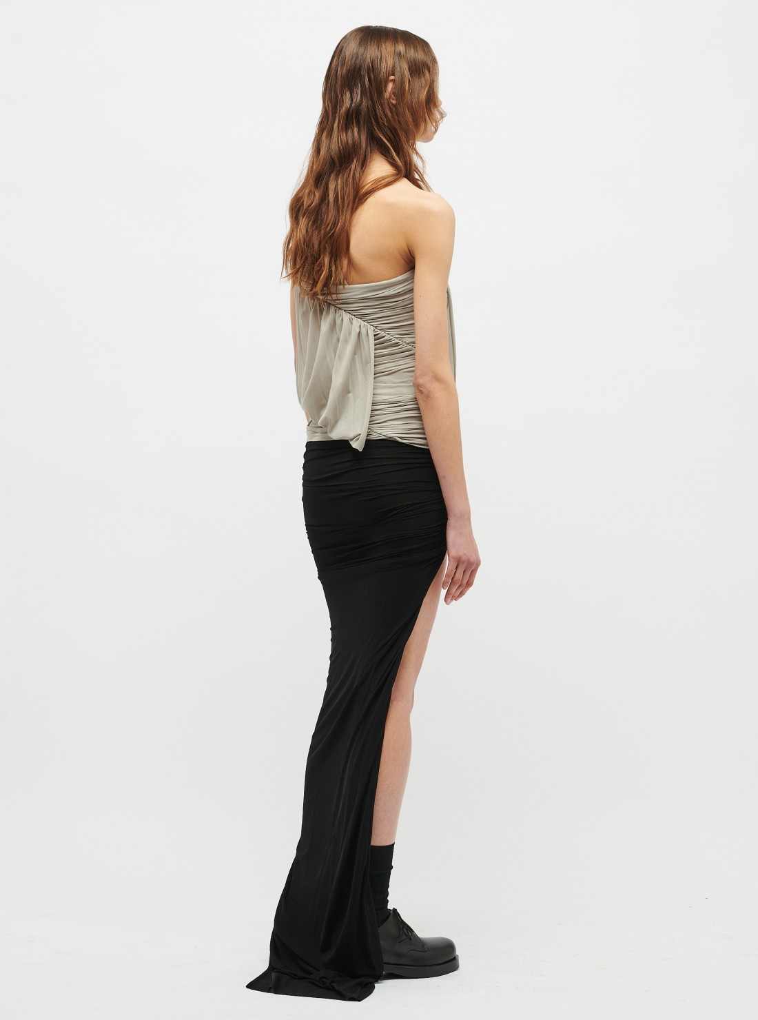 Draped asymmetrical top