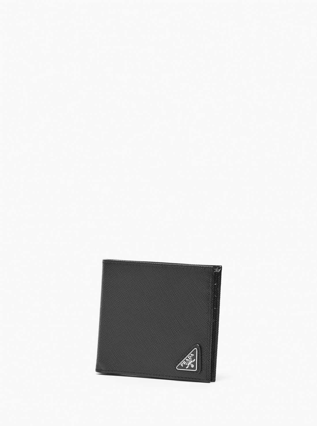 Prada black saffiano leather wallet hotsell