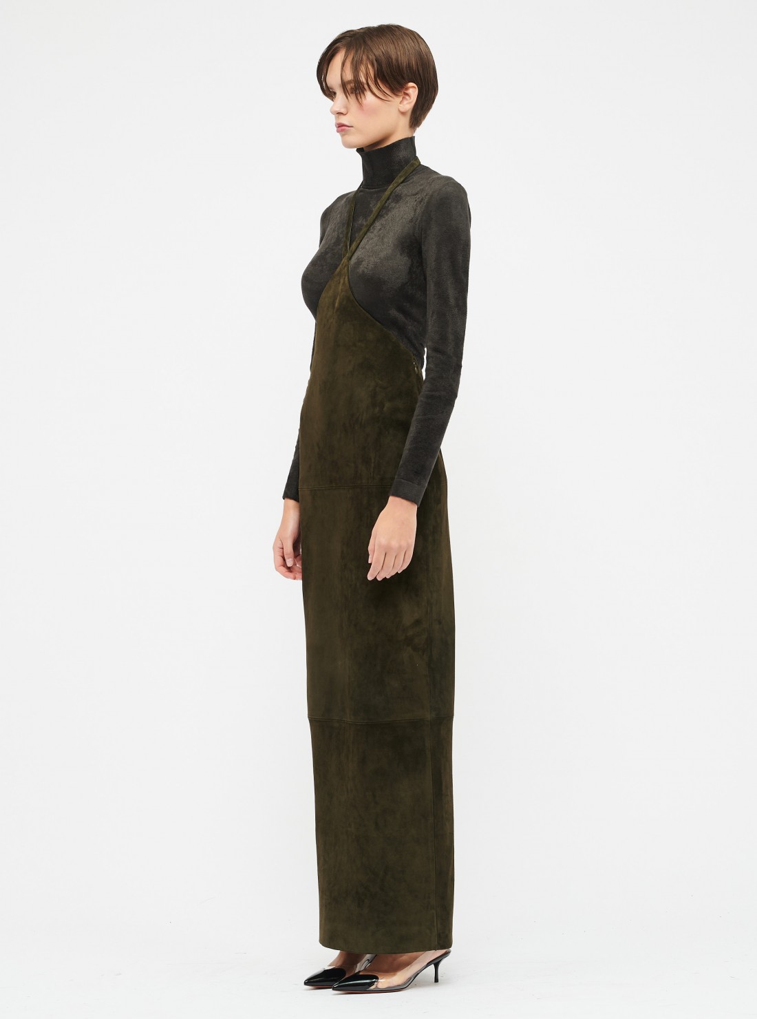 Gown Skirt Suede Calf