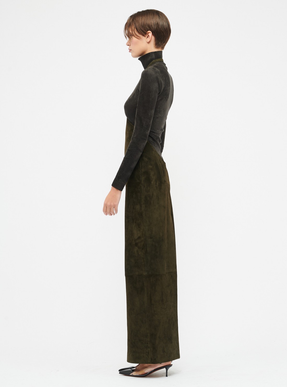 Gown Skirt Suede Calf