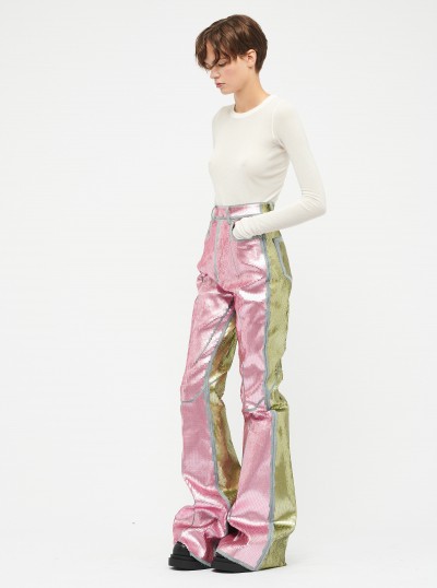 Embroidered Denim Pants 2