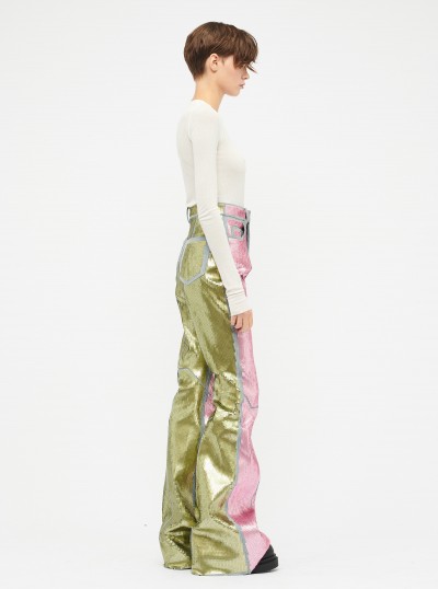 Embroidered Denim Pants 2