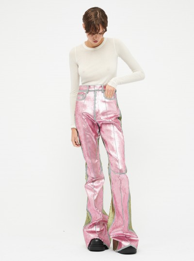 Pantalon en jean brodé 2