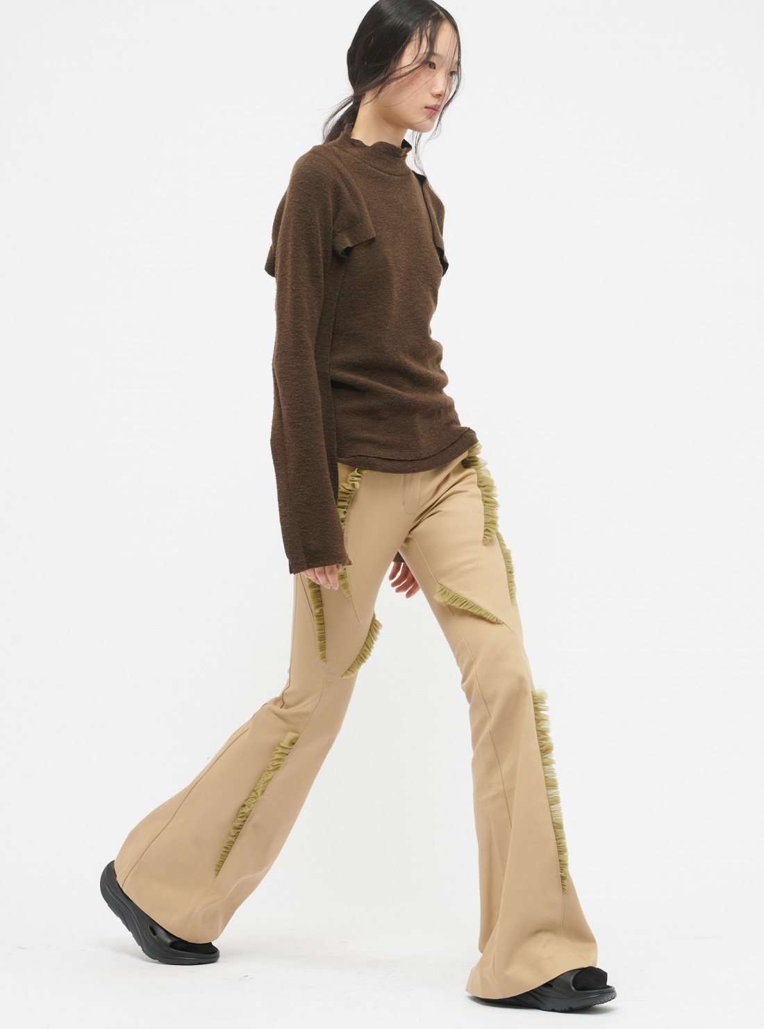 Tulle Flared Trousers