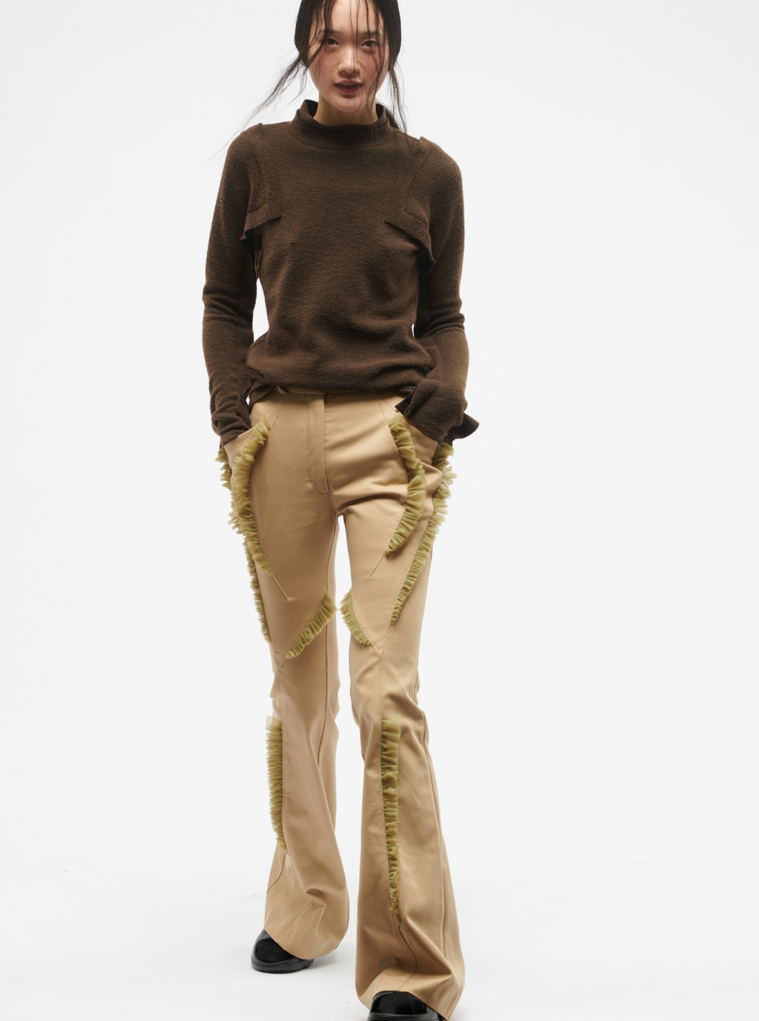 Tulle Flared Trousers