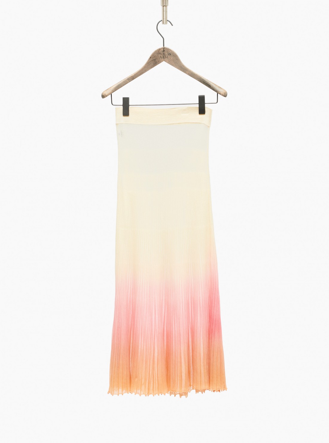 Helado pleated knitted skirt
