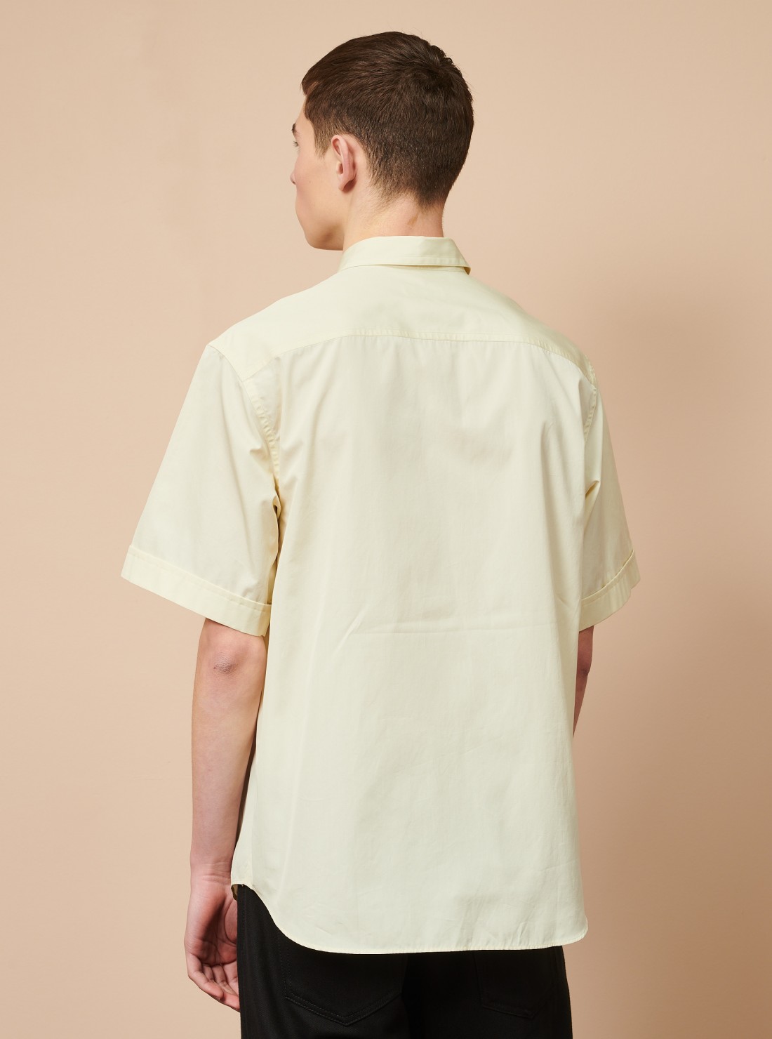 Short-sleeved cotton shirt