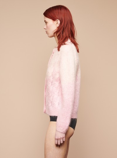 Cardigan en mohair effet... 2