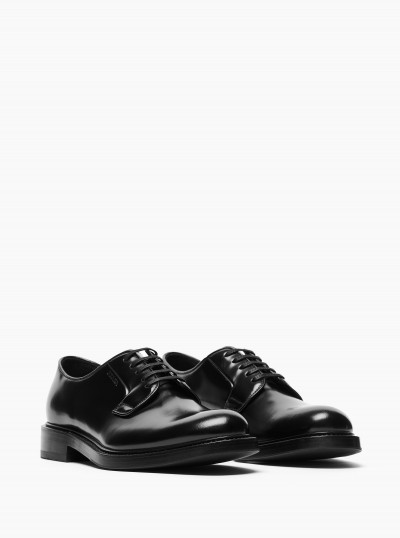 Brushed leather lace-up shoes 2