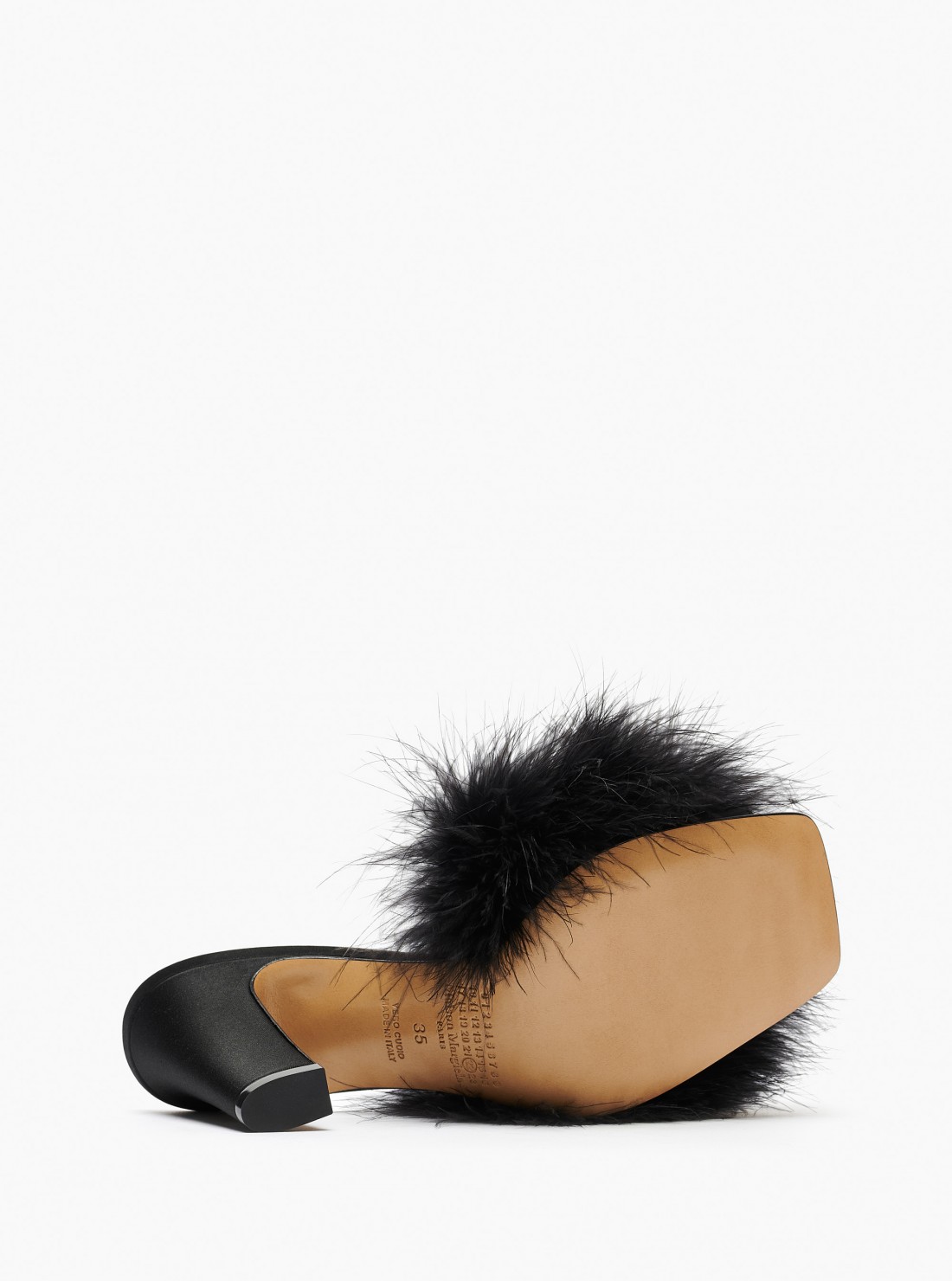 Feather mules on sale