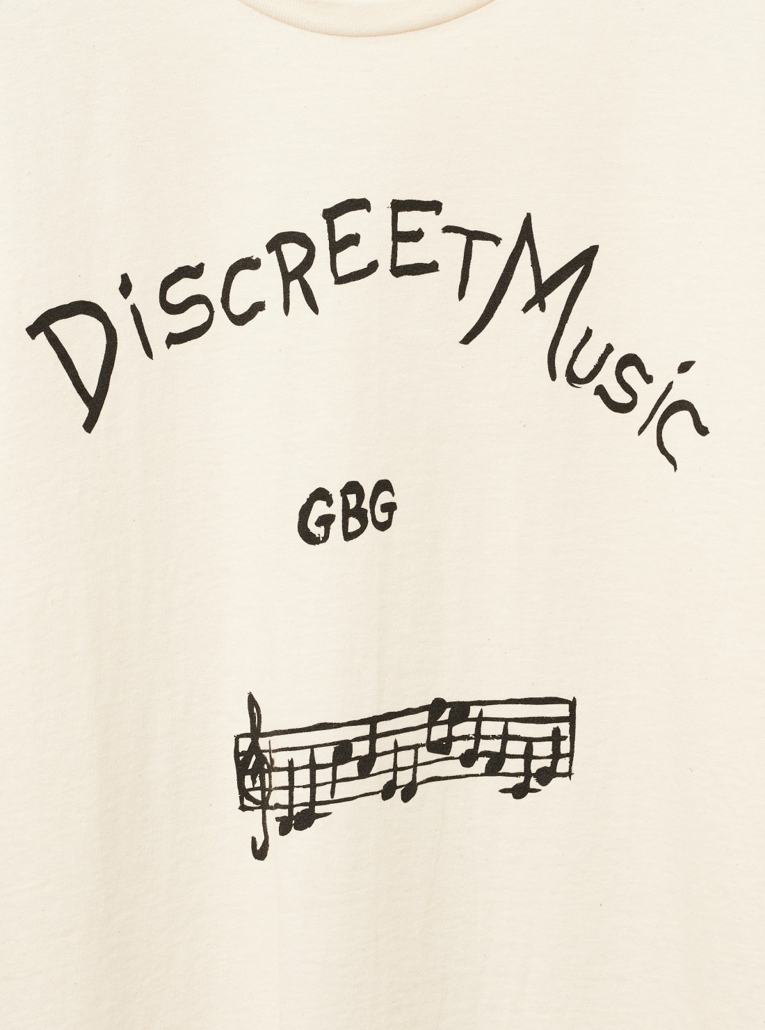 T-shirt Discreet Music Notes