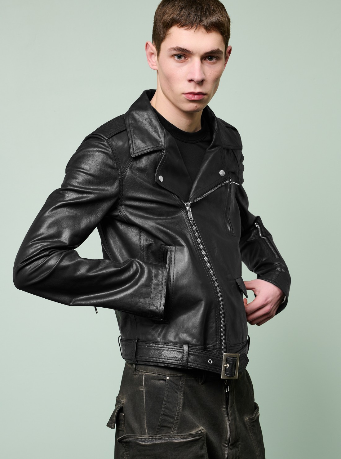 Veste en cuir Lukes