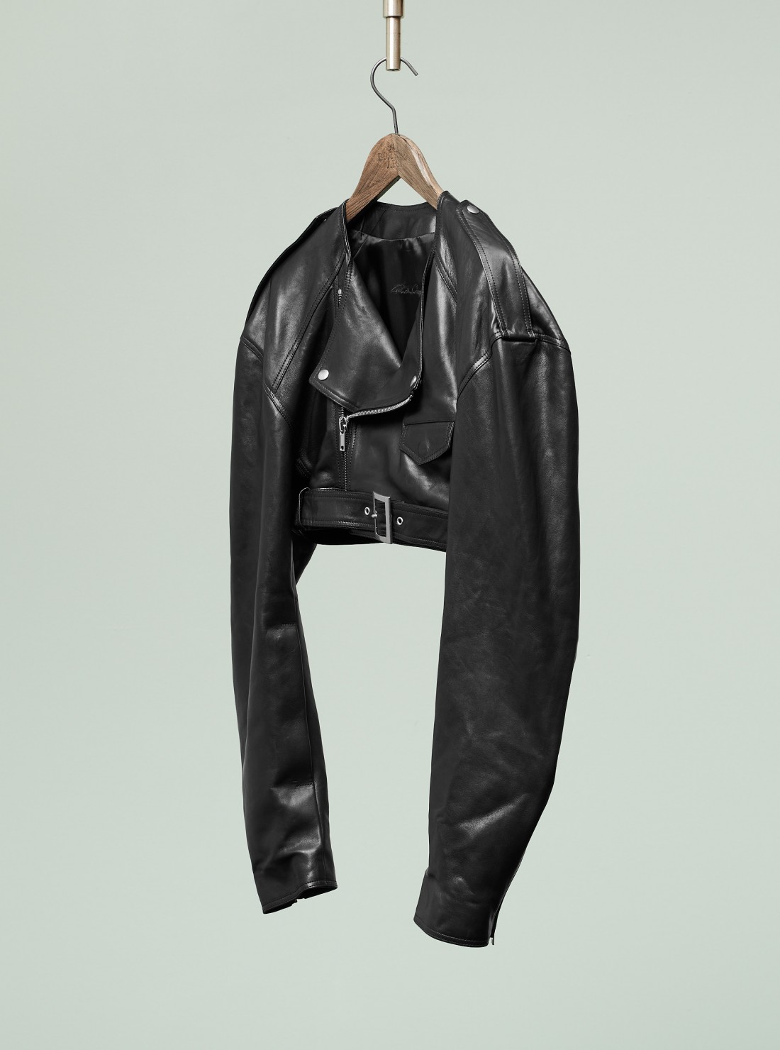 Micro Biker Leather Jacket