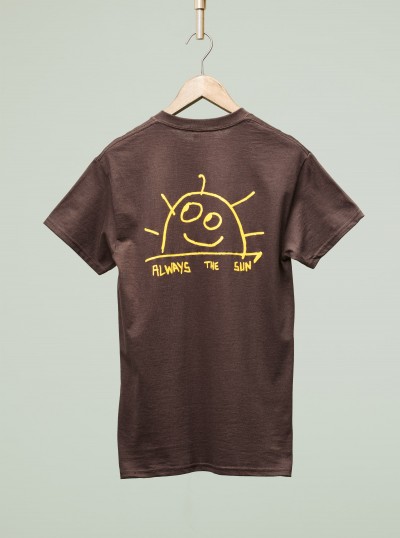 t-shirt Always The Sun marron