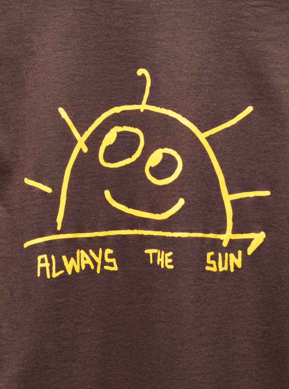 t-shirt Always The Sun marron