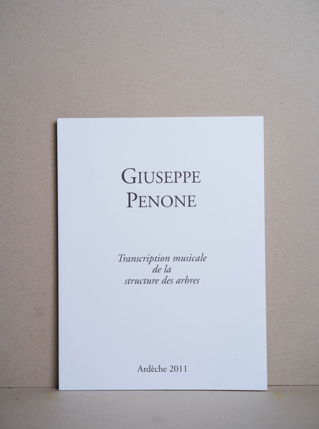 Giuseppe Penone / Transcription...